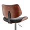 Armen Living Leland Adjustable Black Faux Leather and Chrome Finish Bar Stool LCLEBAWABL - alternate 5